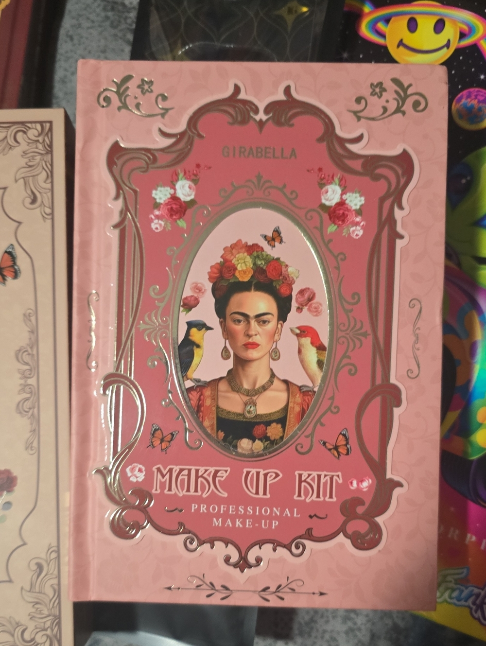 Abella Pink Floral Frida Kahlo Inspired Makeup Kit